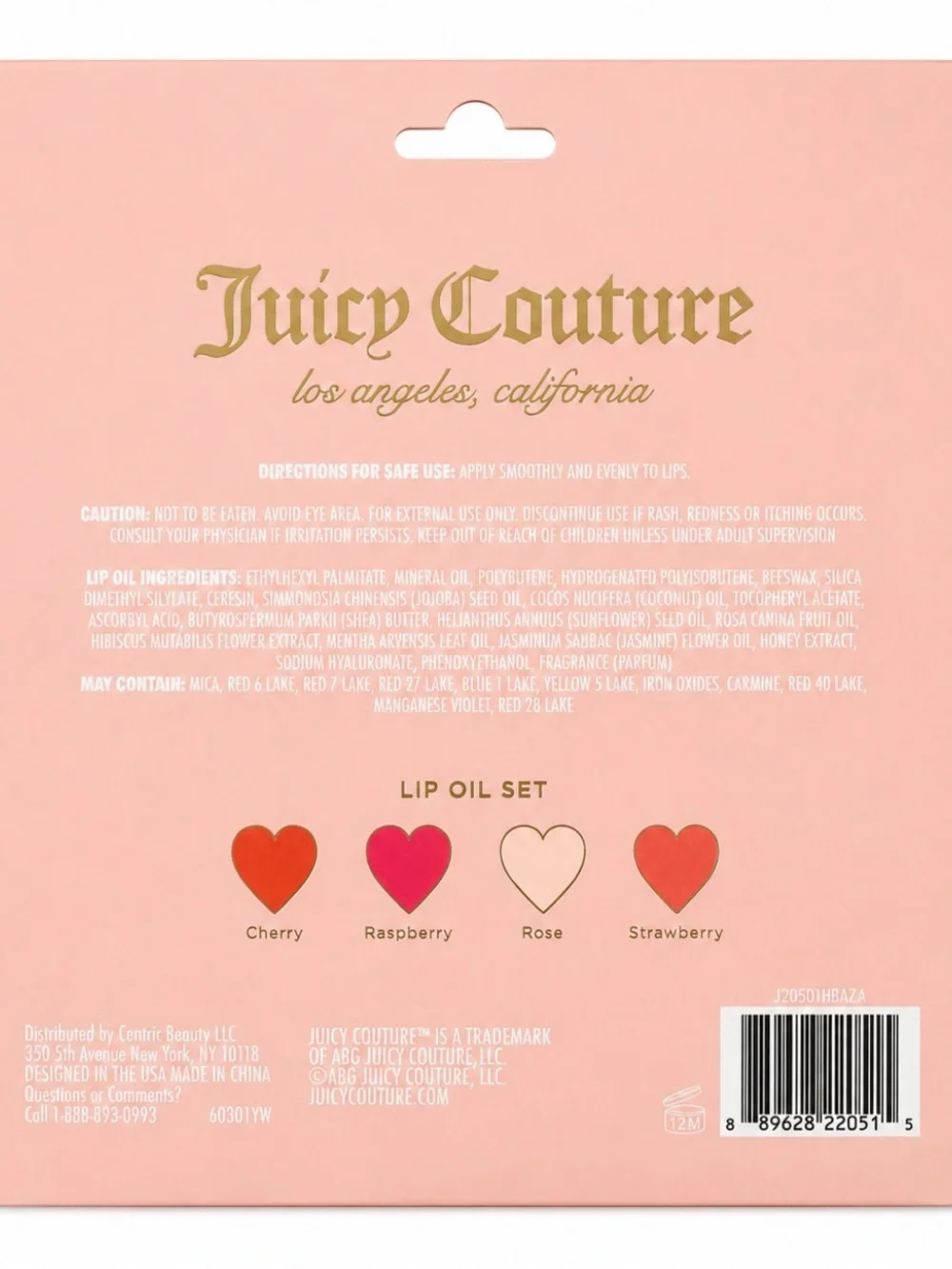 Juicy Couture 4-Piece Lovely Lip Oil Set NIB